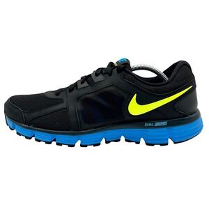 Nike Dual Fusion ST 2 Shoes Men Sz 13 Black Neon Yellow Blue Sneakers 454242-070